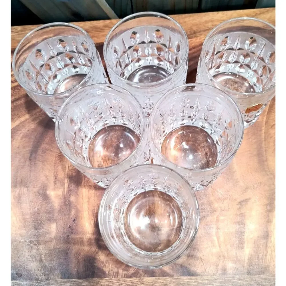 663. Nachtmann Leaded Crystal Whiskey Low Ball Tumbler Set of 6 Made In Germany